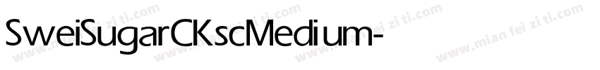 SweiSugarCKsc Medium字体转换